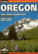 State of Oregon Topographic Road Map and Travel Guide, 2nd Edition