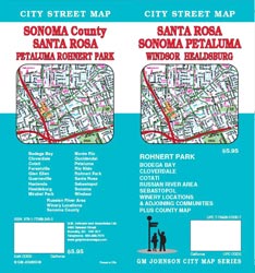 Sonoma County/Santa Rosa/Petaluma/Rohnert Park Map