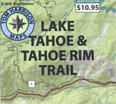 Lake Tahoe & Tahoe Rim Trail Recreation Map