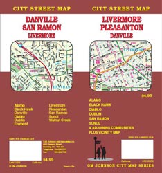 Livermore/Pleasanton/San Ramon/Danville City Street Map