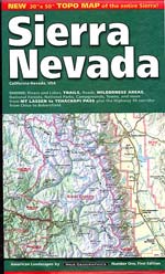 Sierra Nevada Topographic Map